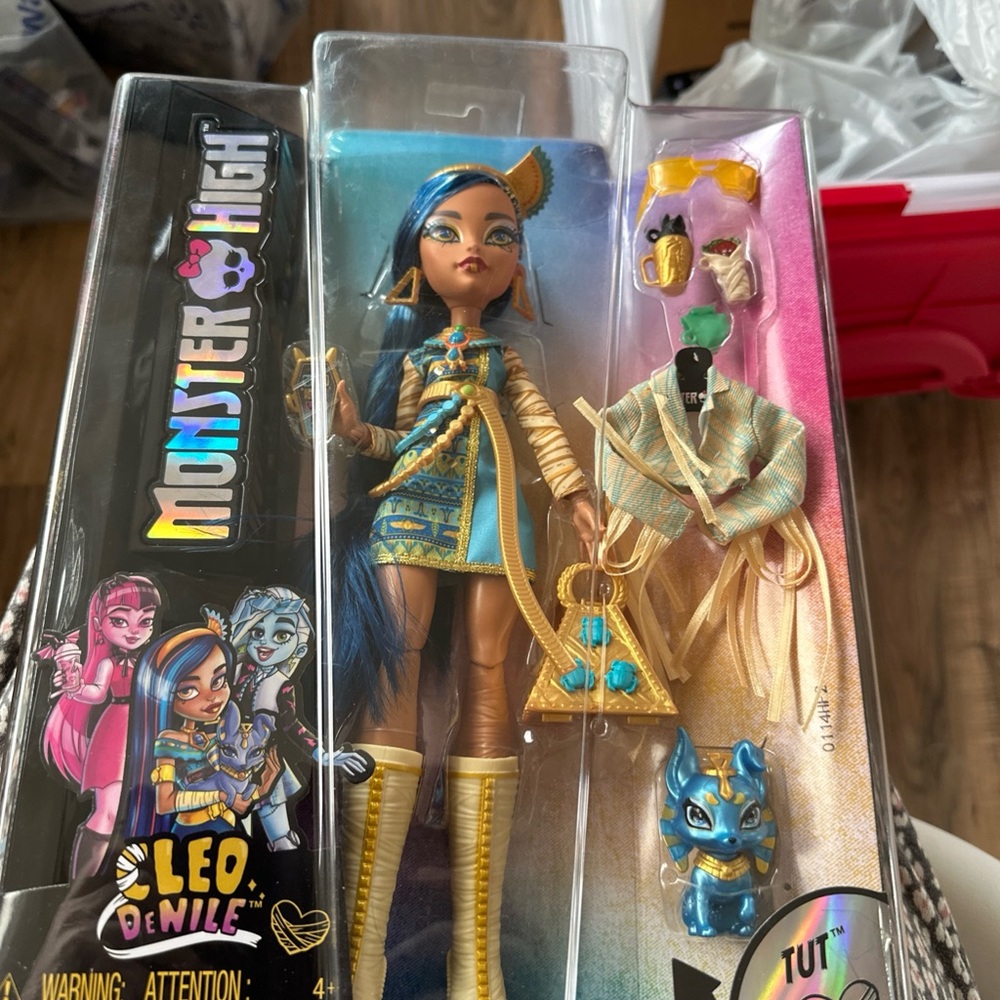 Monster High Doll with Blue and Gold Outfit